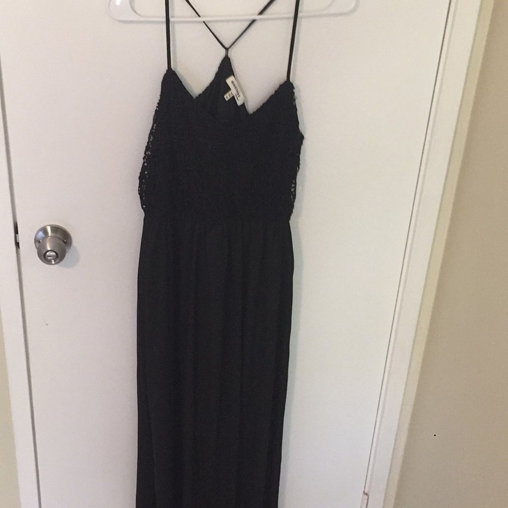 Black maxi dress